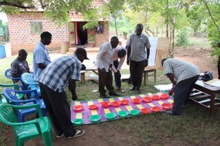 Farmer knowledge-sharing exercise around Tissue Culture banana in Nakaseke district, Uganda